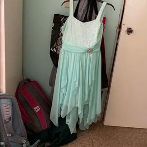 Mint green dress